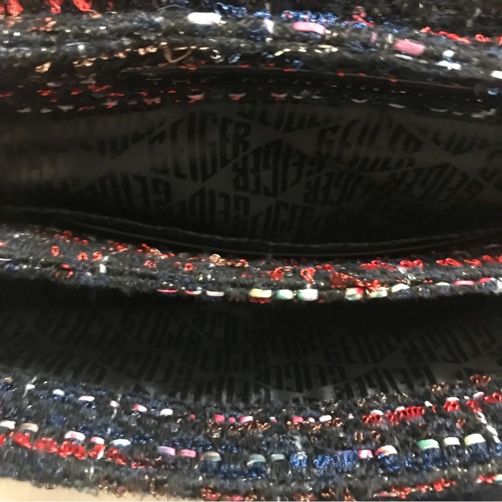 NWT KURT GEIGER LONDON Large Kensington Tweed Shoulder Bag - Picture 11 of 15